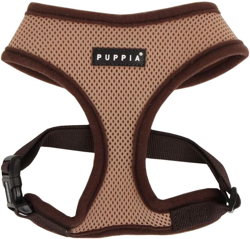 Puppia Soft Dog Harness No Choke Over-The-Head Triple Layered Breathable Mesh Adjustable Chest Belt and Quick-Release Buckle, Pink, Medium - Image 9