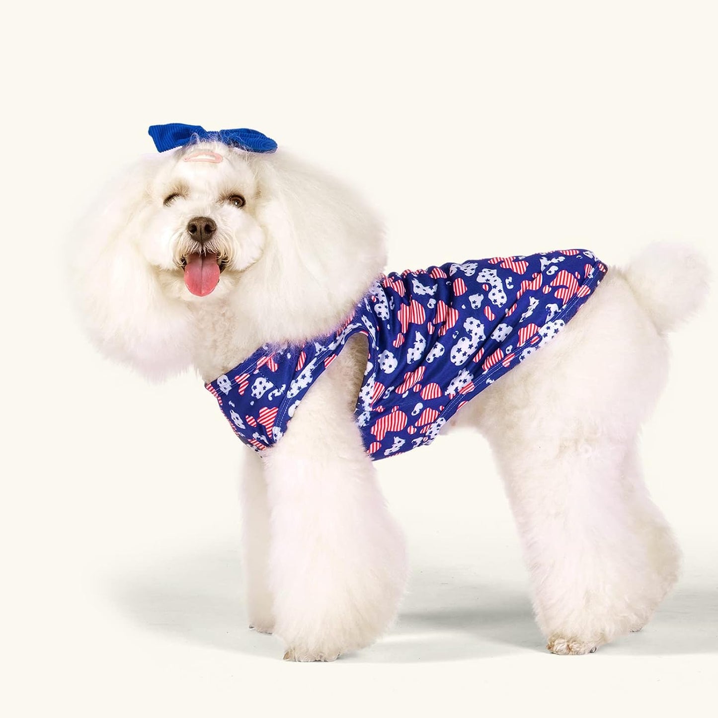 CuteBone 2-pack set of small pet shirts flat lay