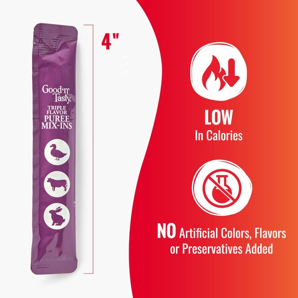 Twenty eight count box of chicken free dog food toppers