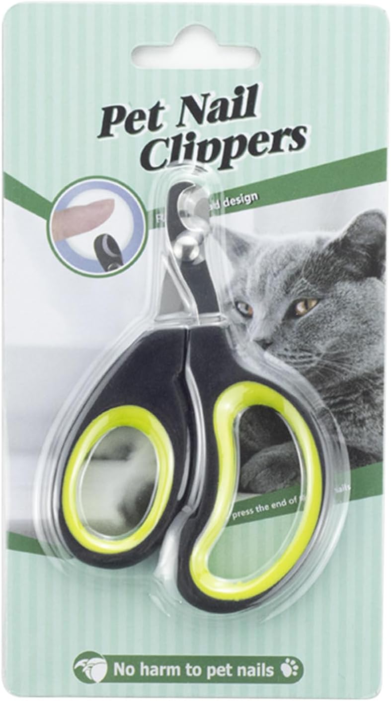 Generic professional stainless steel pet nail clippers front view premium cat claw trimmer