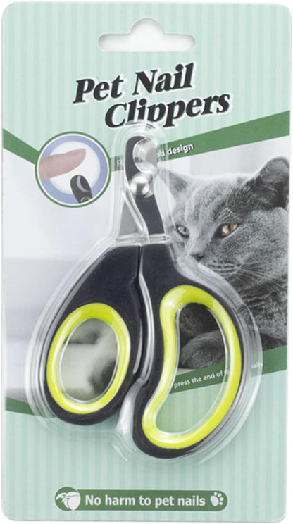 Generic professional stainless steel pet nail clippers front view premium cat claw trimmer