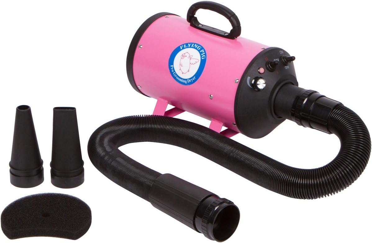 Flying Pig High Velocity Dog Pet Grooming Dryer w/Heater (Model: Flying One, Purple) - Image 8