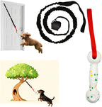 Interactive Dog Bungee Tug Toy, 4 Pieces Hanging Spring Pole for Puppy/Small/Medium Dogs, Outdoor Tether Rope for Yard & Small Tree, Indoor Door Pull Toy for Self Play and Solo Exercise - Image 9