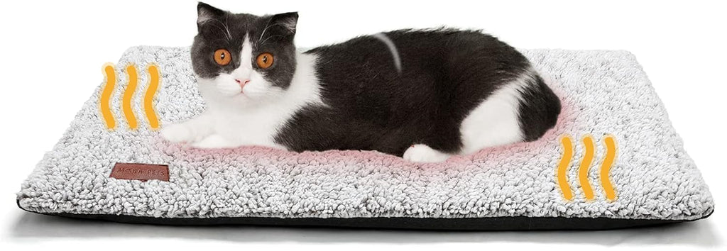 Mora Pets thermal cat bed being placed into a washing machine for easy cleaning