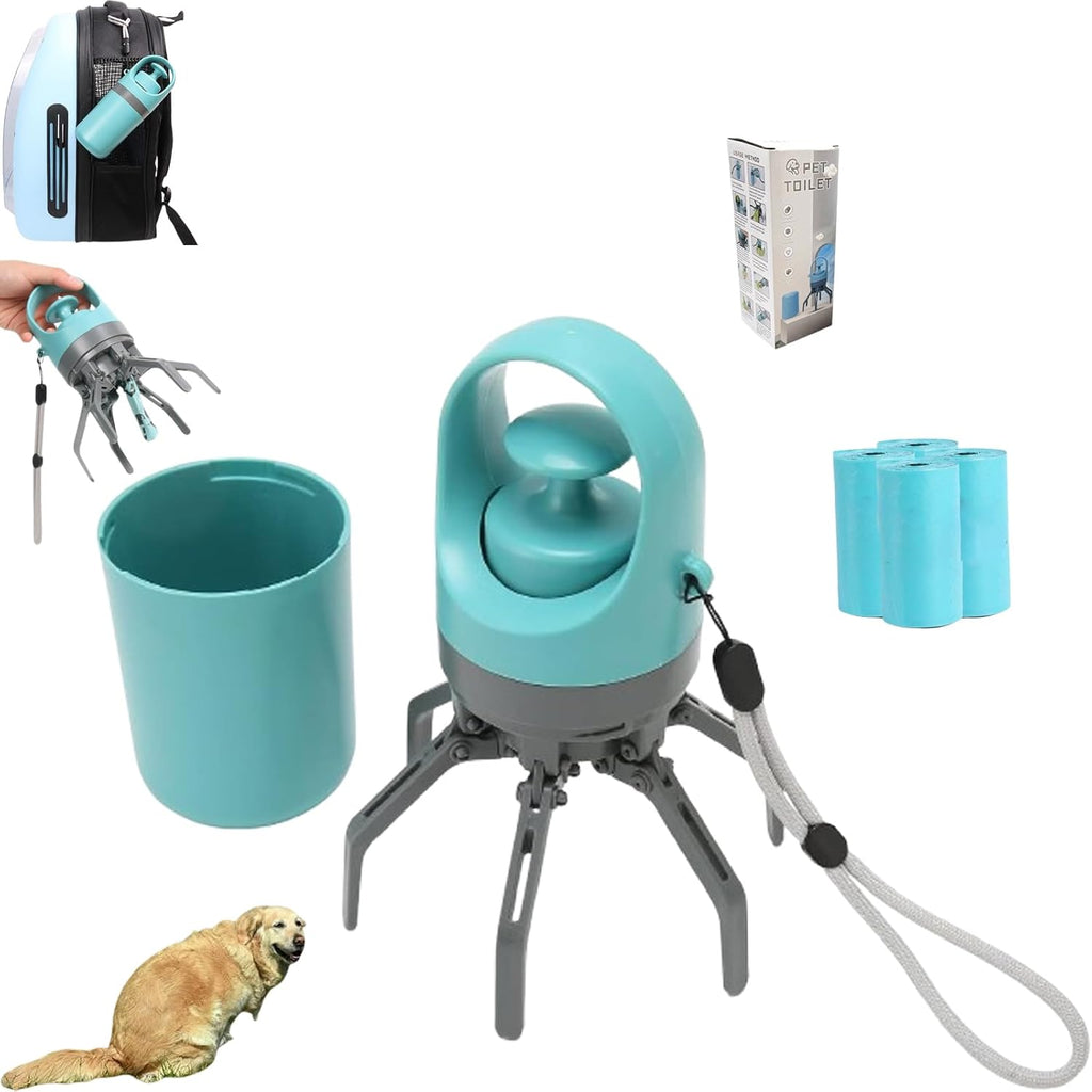 Portable Pet Pooper Scooper,Portable Pooper Scooper for Dogs,Portable Poop Scooper with Bags,Pooper Scoopers with Bag Attachment,with 15/60/120 PCS Bag Attachment. (15PCS, Bags) - Image 9