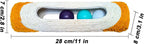 MooGlamor cylindrical cat scratcher interactive barrel packaging details and product dimensions.