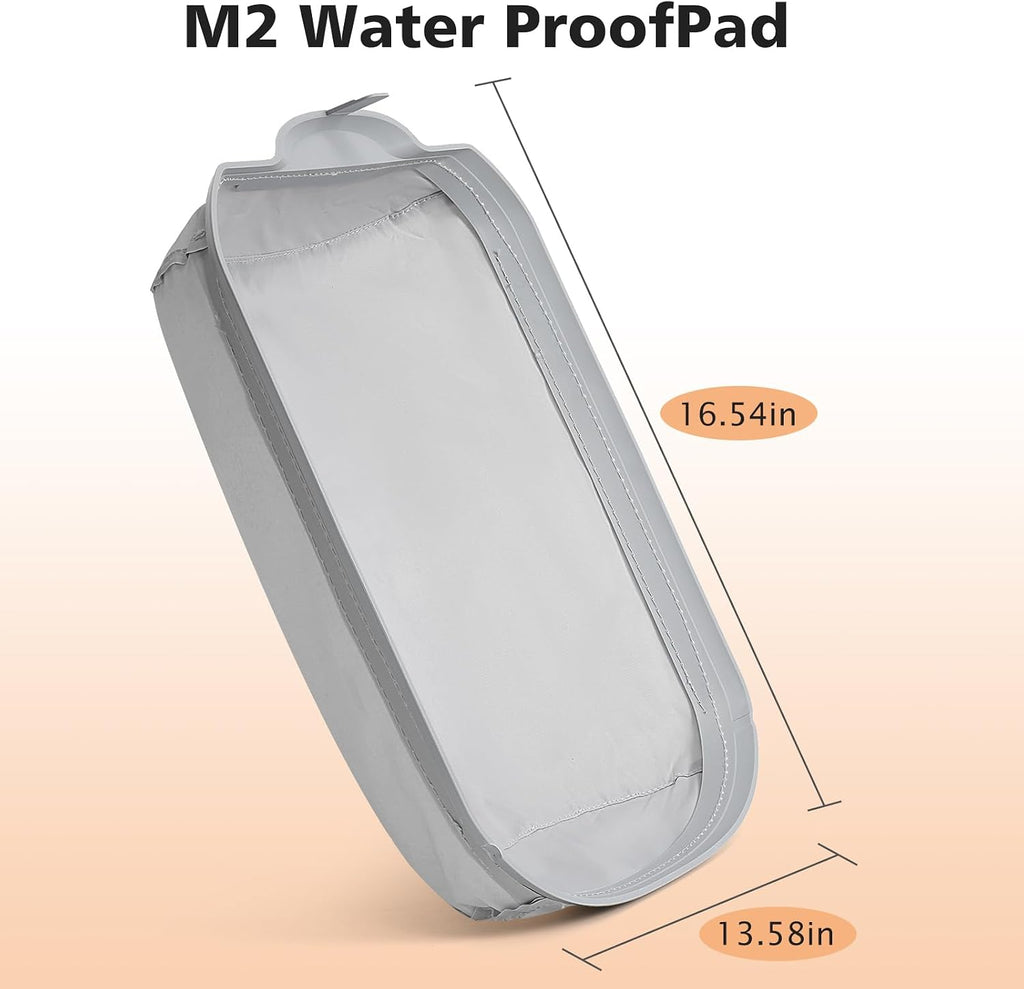 Durable grey replacement litter pad for Cumrige M2 cat automatic litter box.