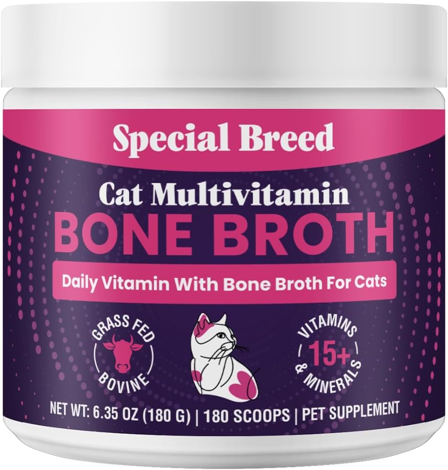 Close up of the USA manufacturing seal on Special Breed cat multivitamin jar.