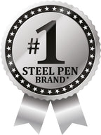Textured non slip grip section of the Zebra F-301 ballpoint pen