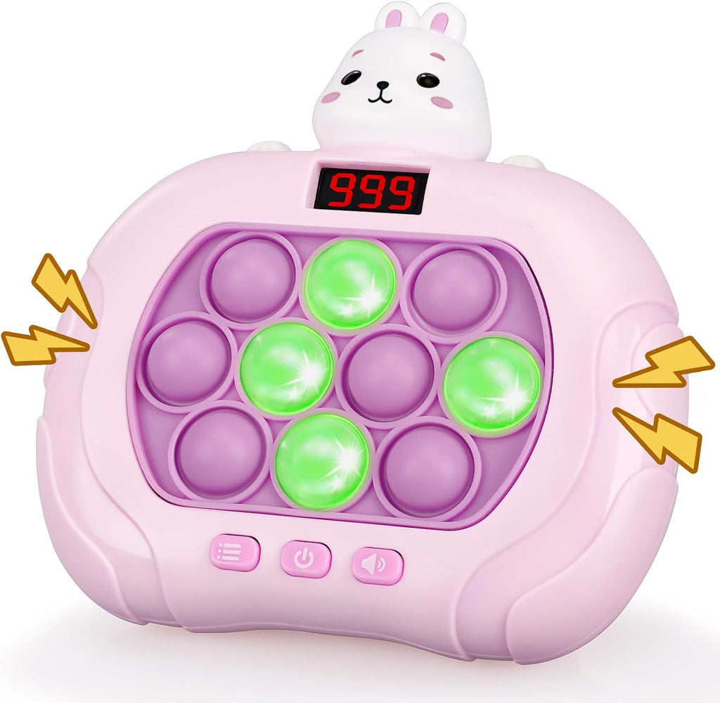 Oyeftp rabbit shaped quick push pop game handheld toy