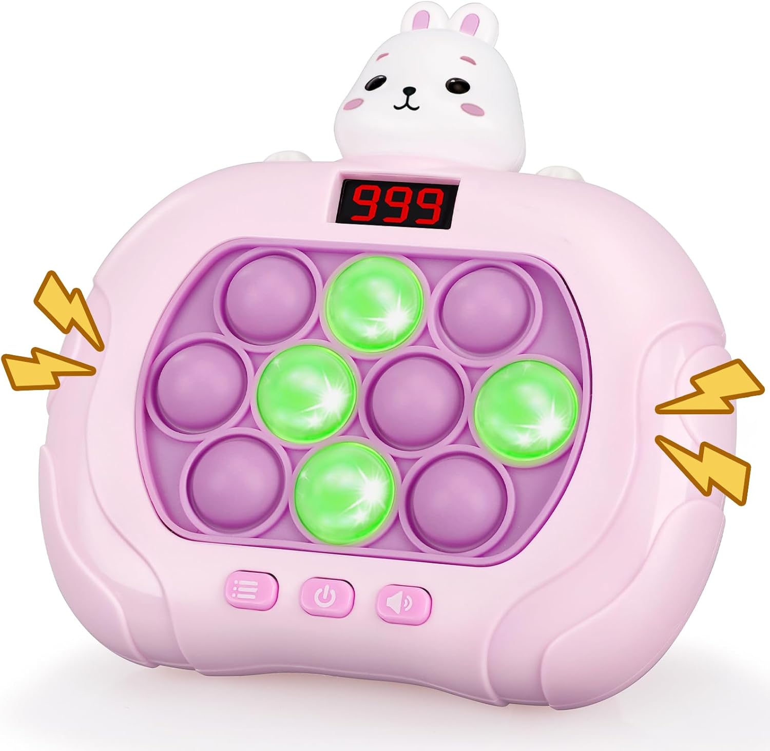 Oyeftp rabbit shaped quick push pop game handheld toy