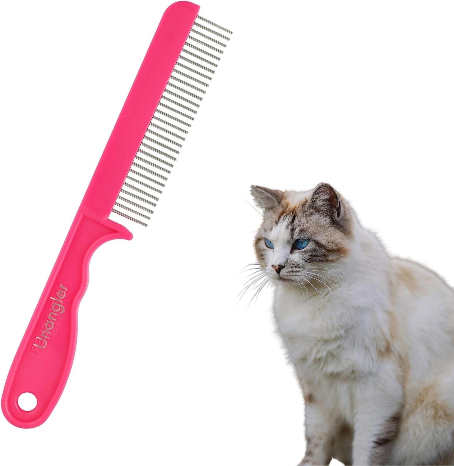 Super-Groom Combs with Smooth Rotating Teeth for Painless Mat Removal (Royal Purple, 22 Coarse-Teeth) - Image 13