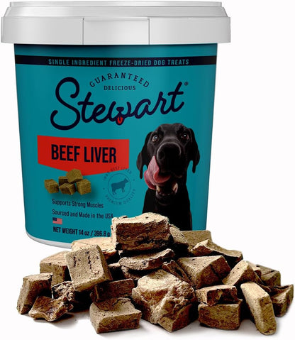 Stewart 100% Beef Liver Dog Treats, 21 oz Tub, ~475 Pieces, Freeze Dried Raw, 50% Protein, Single Ingredient Training Treats or Meal Topper, Grain Free, Gluten Free - Image 12