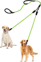 PetBonus Rope Double Dog Leash, No Tangle Dual Leash, Reflective Walking Training Lead with Two Comfortable Padded Handles, Lead Coupler for Medium Large Dogs (55-200 lbs, Black) - Image 15