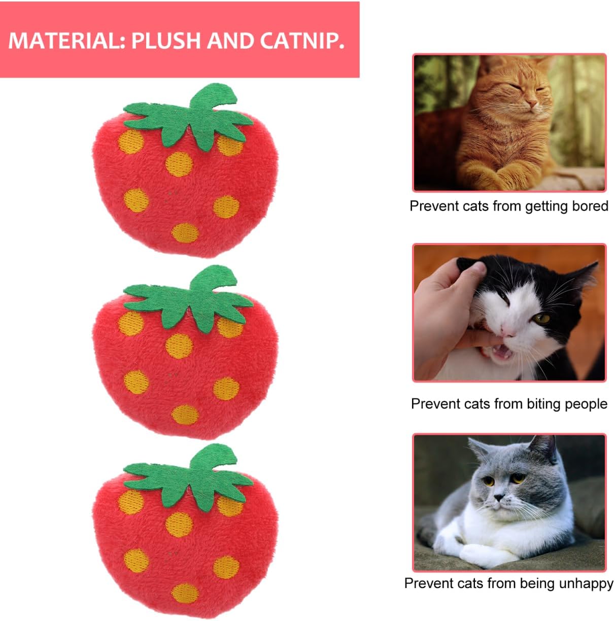 Toddmomy premium plush cat chewing toys bulk pack for indoor feline entertainment.