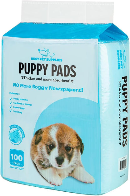 Best Pet Supplies XL (36 x 28 Inches) Puppy Pads 100 Count - Super Absorbent Dog Training Pads, Quick-Dry, Odor Control, Disposable Pee Pads, Leak-Proof Wee Wee Pads for Indoor Dogs - Baby Blue - Image 9