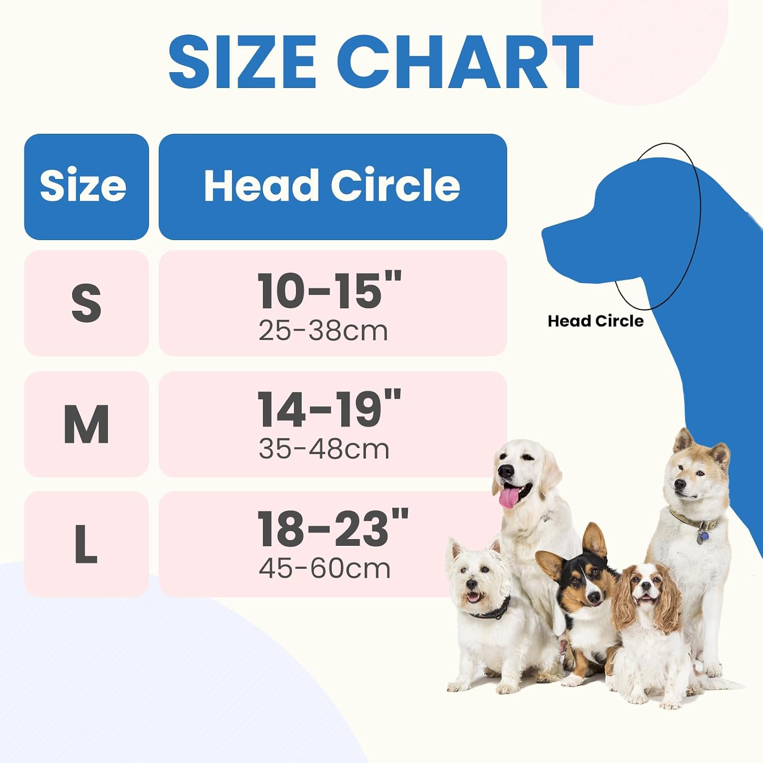 Calming hoodie for dogs with adjustable eye strap side view