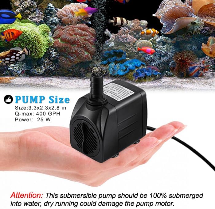 Bottom view of the Pulaco submersible pump highlighting the suction cup mounting base.