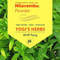 Yogis Herbs Nilavembu Powder 1 pound pack front view showing authentic botanical supplement packaging.