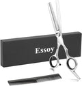 Essoy Professional Thinning Shears 6.5 inch hair cutting scissors front view for precise texturizing.