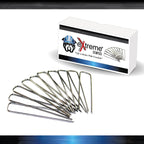 Extreme Dog Fence boundary wire splicing components laid out on white background