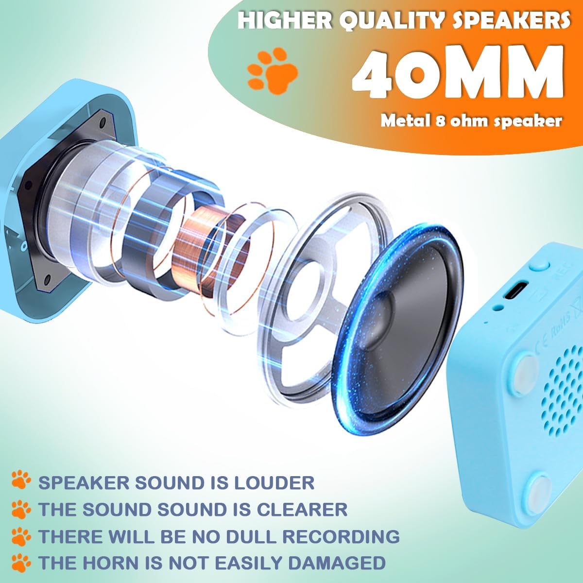 Goplemo pet speech training kit showcasing the high sensitivity button design.