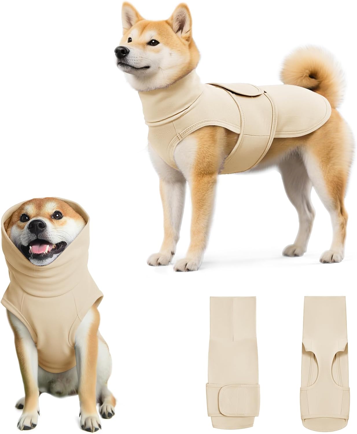 Haloumoning comfortable breathable thunder shirt for separation anxiety