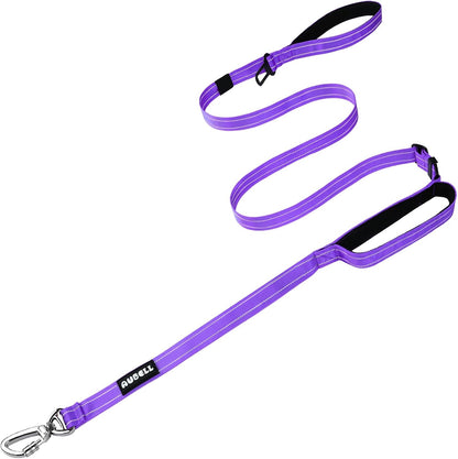 AUBELL Tactical Dog Leash Heavy Duty,4-6ft Reflective Strong No Pull Bungee Leash for Medium Large Dogs with Comfortable Padded Double Handle,Car Seat Belt,360 Degree Rotating Carabiner,Pink - Image 14