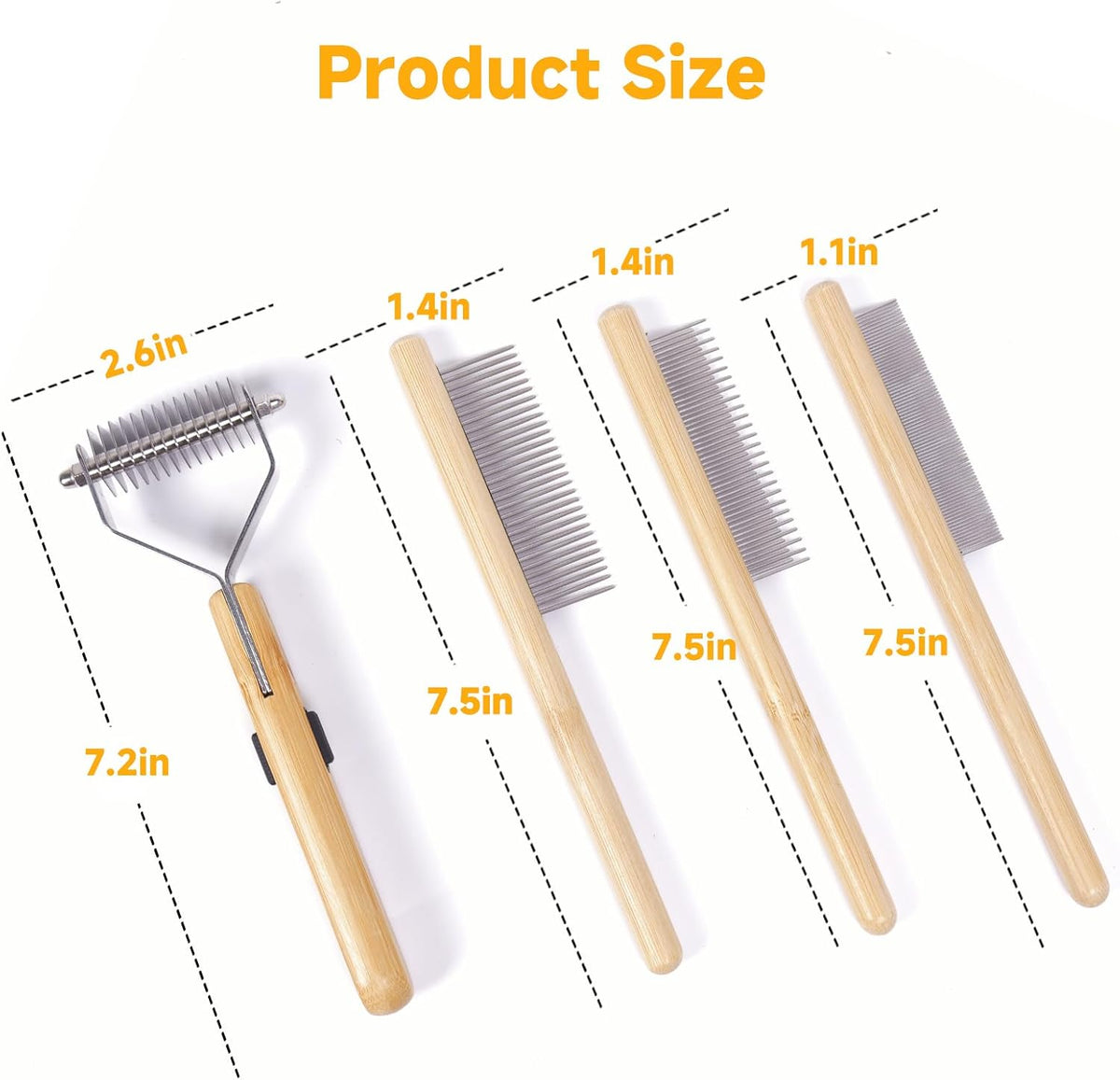 Stainless steel teeth of Juyoolumin grooming comb
