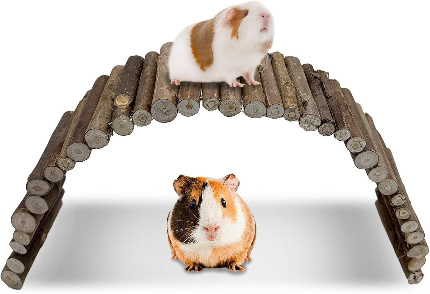 Hamiledyi Hamster Bridge Wood Hamster Climbing Ladder Rat Ladder Bridge Small Animals Cage Accessories for Dwarf Syrian Hamster Mice Gerbils Sugar Glider Rat (21.7x3.5IN) - Image 11