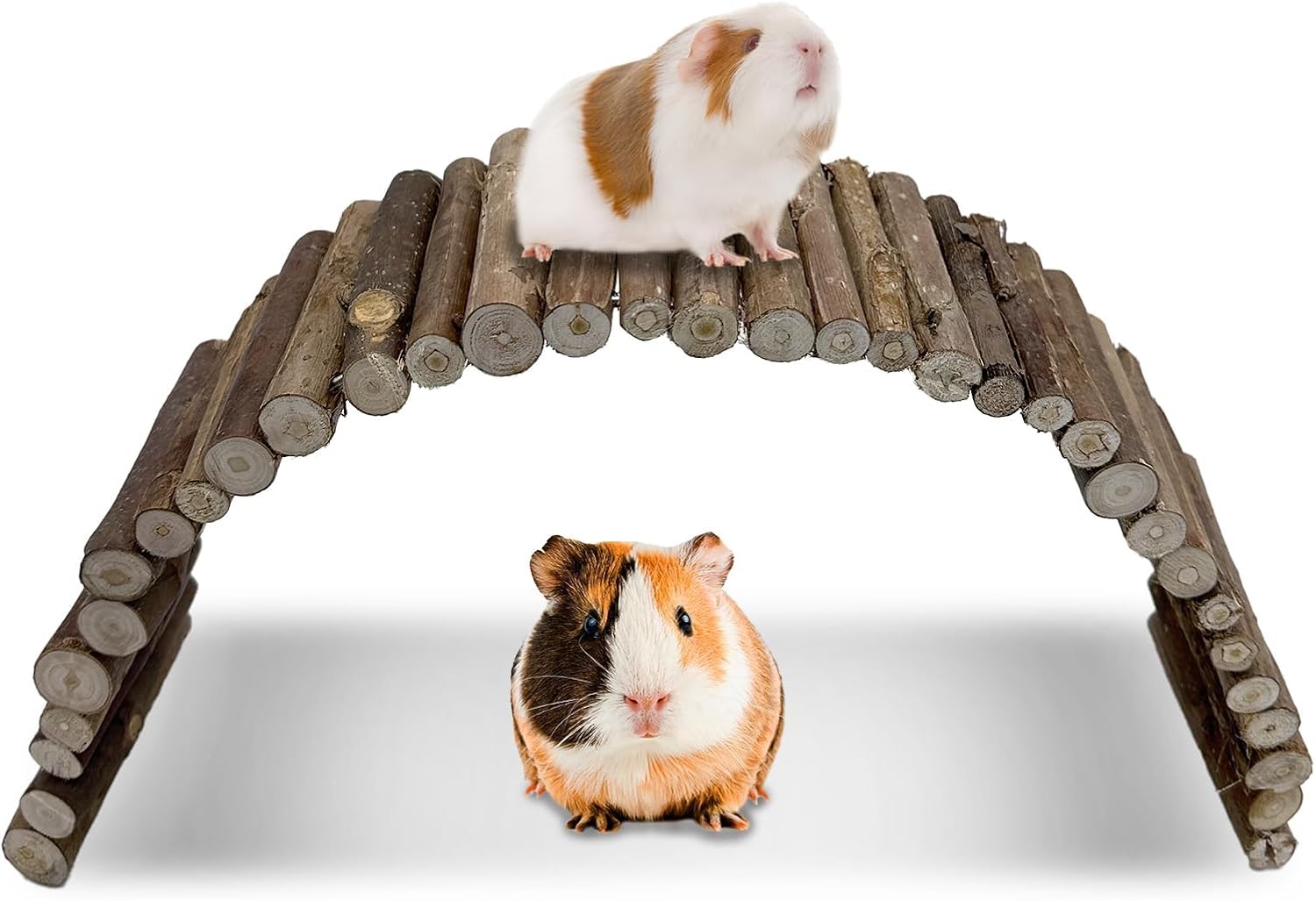 Hamiledyi Hamster Bridge Wood Hamster Climbing Ladder Rat Ladder Bridge Small Animals Cage Accessories for Dwarf Syrian Hamster Mice Gerbils Sugar Glider Rat (21.7x3.5IN) - Image 11