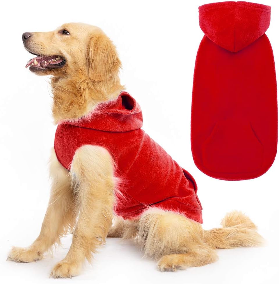 EXPAWLORER Dog Hoodie Fleece Sweater Vest, Hooded Dog Sweatshirt Fall Winter Pet Clothes with Leash Hole, Sleeveless Warm Cozy Puppy Clothing for Cat Small Medium Large Dogs Girl Boy, Grey XL - Image 14