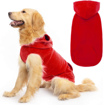 EXPAWLORER Dog Hoodie Fleece Sweater Vest, Hooded Dog Sweatshirt Fall Winter Pet Clothes with Leash Hole, Sleeveless Warm Cozy Puppy Clothing for Cat Small Medium Large Dogs Girl Boy, Grey XL - Image 14