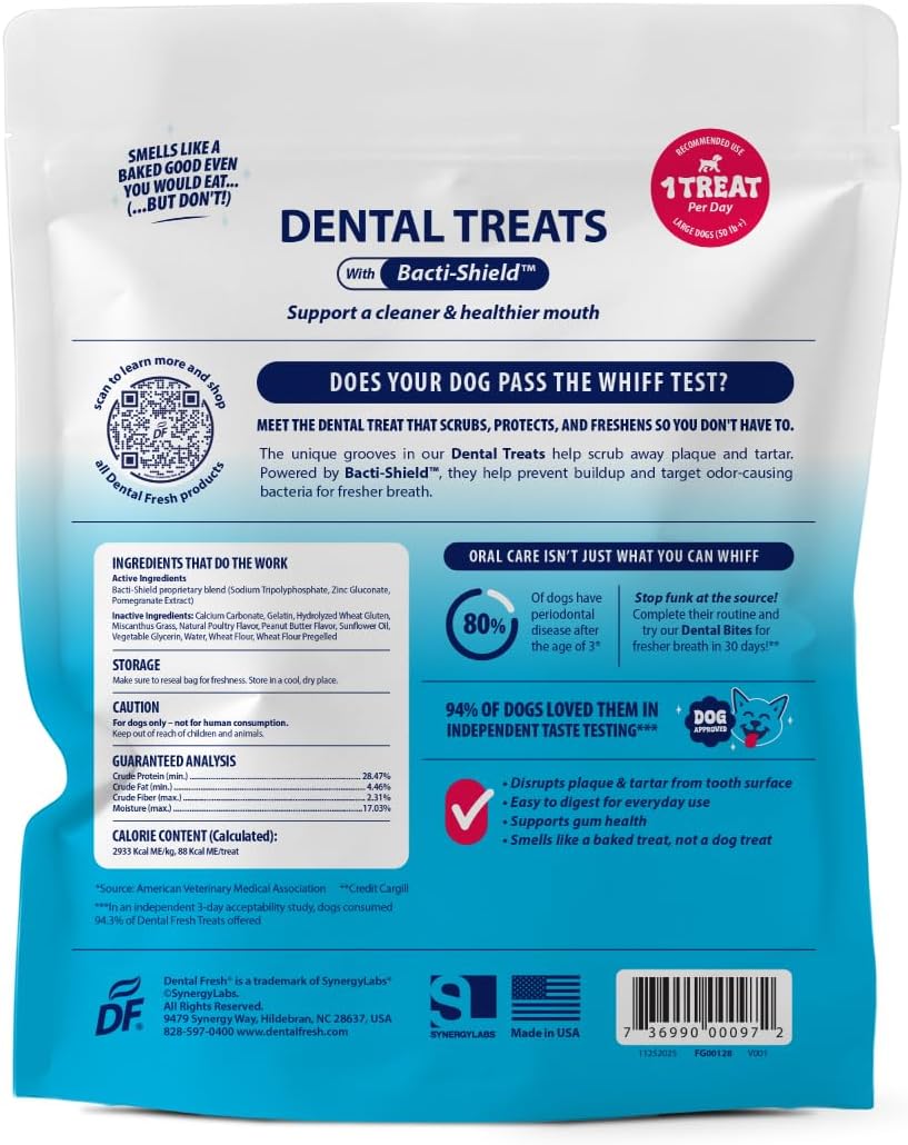 Dental Fresh daily oral care chew sticks collection pack for large dogs side profile