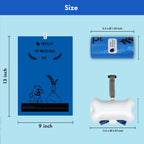Eco conscious pet poop bags with EPI additive technology rolls display.