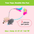 Best Pet Supplies Catify motion triggered sound cat toy set on flat surface.