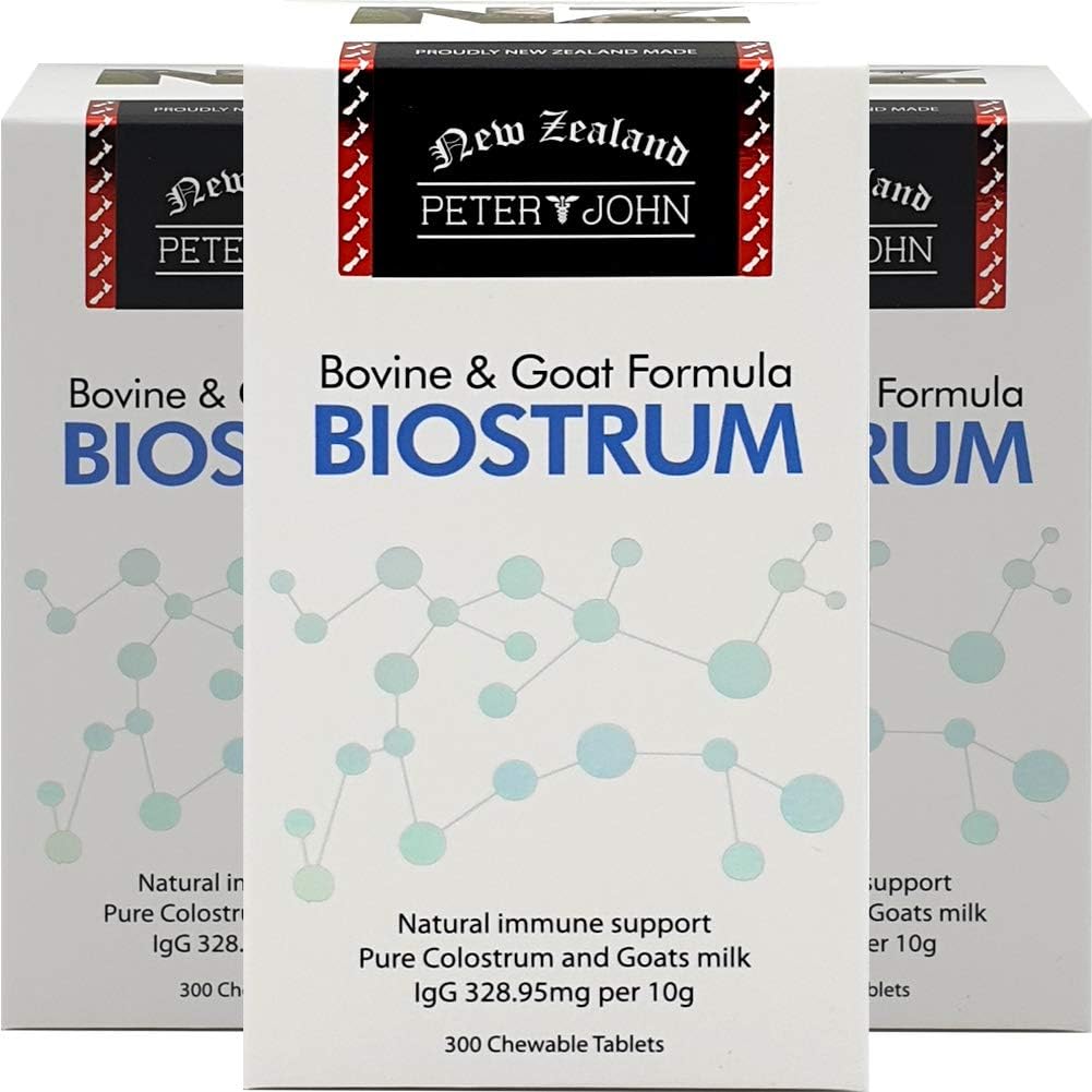 HEALTHFARM Peter and John Biostrum tablets 3 bottle pack front view natural immunity supplement