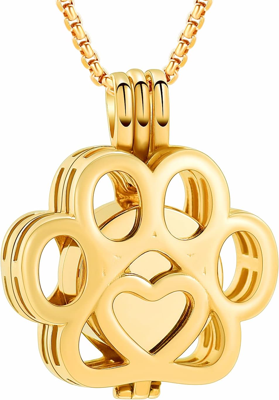 Oinsi Pet Cremation Jewelry For Ashes For Dog/Cat Paw Stainless Steel Memorial Locket Urn Necklace Inside Mini Case Keepsake Cremation Jewelry Women Men - Image 9
