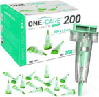 ONE-CARE Opti safety lancets 200 count front packaging view showing top button activation feature