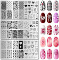 Arbuya Valentines Day nail art stamping plates front view