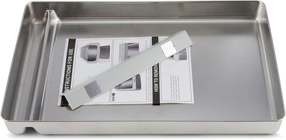 Packaging display of Cosparx stainless steel litter tray