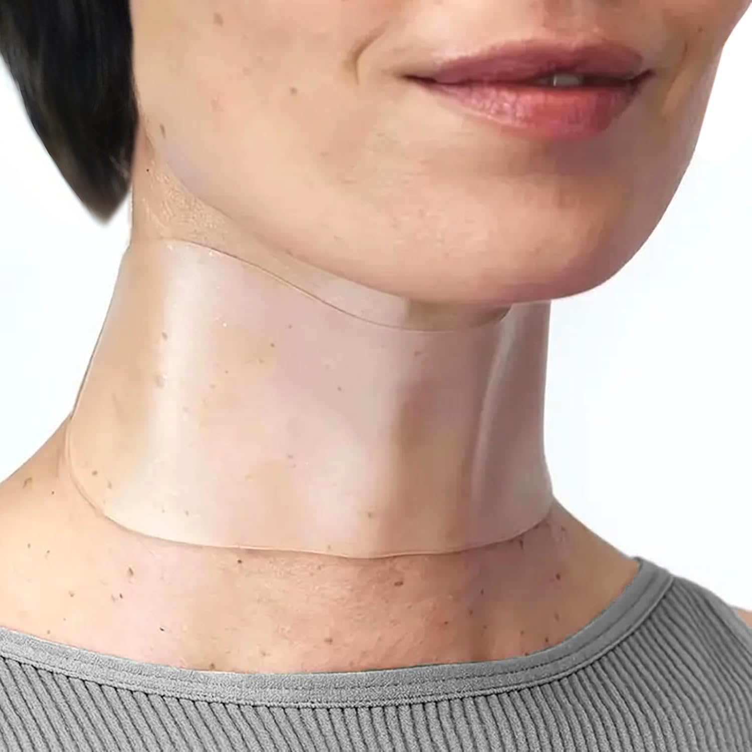 Edemi silicone neck wrinkle patches 5 count packaging front view showcasing anti-aging skincare technology.