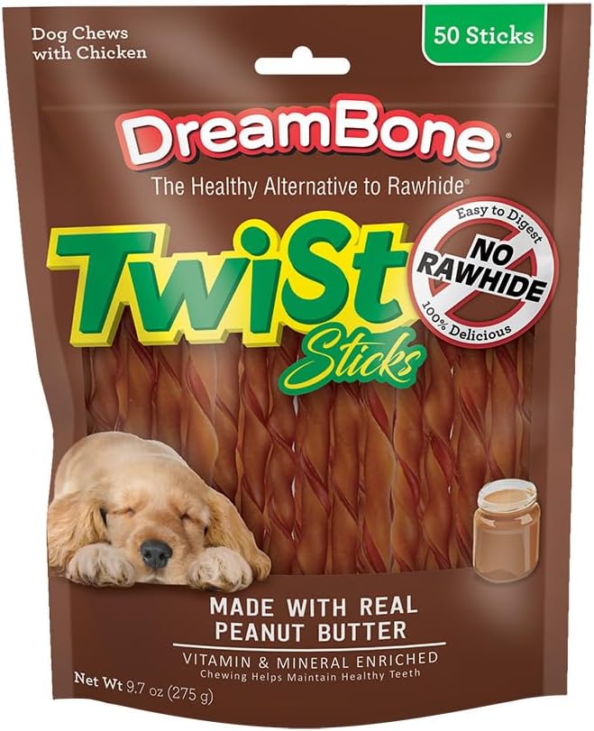 DreamBone Twist Sticks Chews for Dogs, Treat Your Dog to Easy-to-Digest Rawhide-Free Chews Made with Real Vegetables and Chicken, 50 Count - Image 13