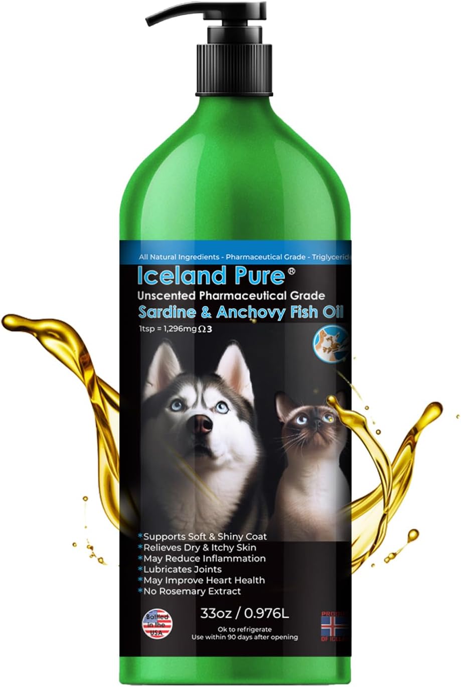 Iceland Pure non toxic aluminum bottle with pump mechanism for precise pet dosage