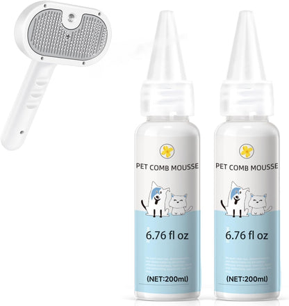 Pet Steam Brush Dog Cat 2026 New Grooming Comb for Shedding, Floating Hair, Smooth & Detangling, Gentle Cool Mist Softens Hair Reduces Static Helps Pets Who Dislike Bathing,Includes Waterless Shampoo - Image 12