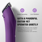 Fuzzyfix pet trimmer ergonomic handle and speed control button layout