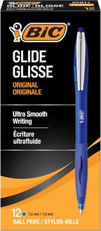 BIC Glide Black Retractable Ballpoint Pens, Medium Point (1.0mm), 12-Count Pack, Ultra Smooth Writing Black Pens - Image 11