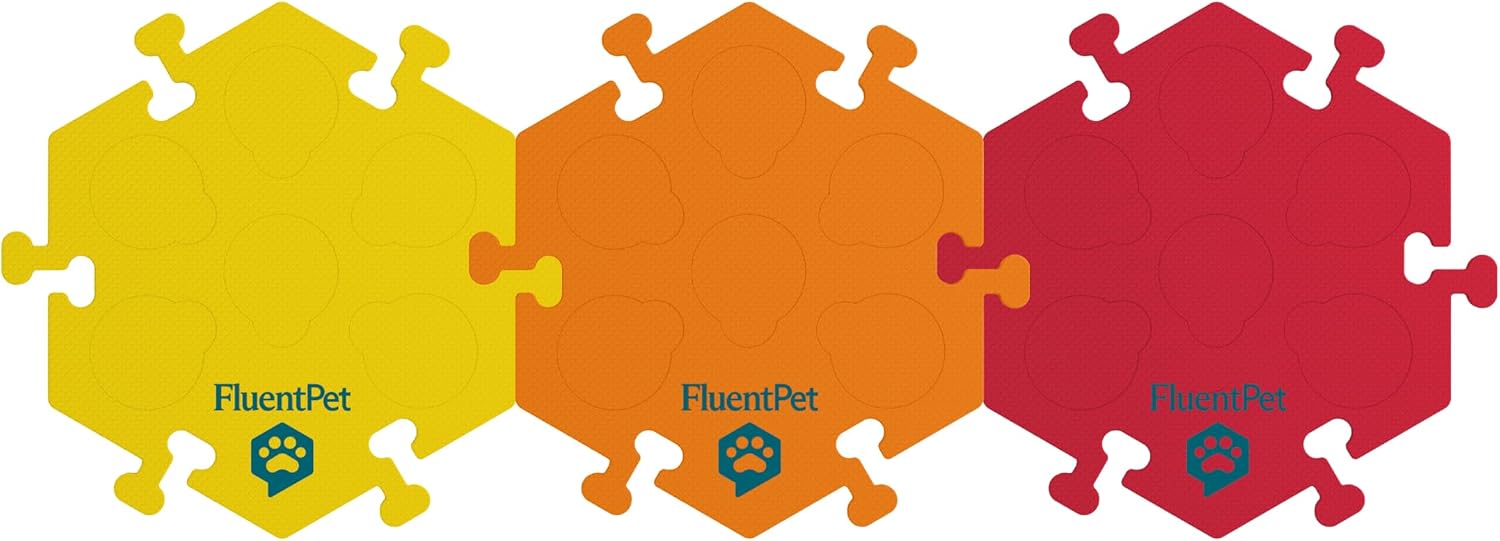 FluentPet HexTile - Red | Accessory Dog and Cat Button Learning Kits | Can Hold Up to 6 Buttons | Soft, Durable, and Non-Slip | Gift for Pet Lovers | Comes in 12 Colors - Image 13