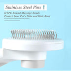 SimpleDot dog and cat slicker brush stainless steel bristles with massage beads