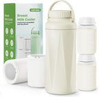 Easyvava 22 Fluid Ounce Portable Breast Milk Cooler Bottle front view